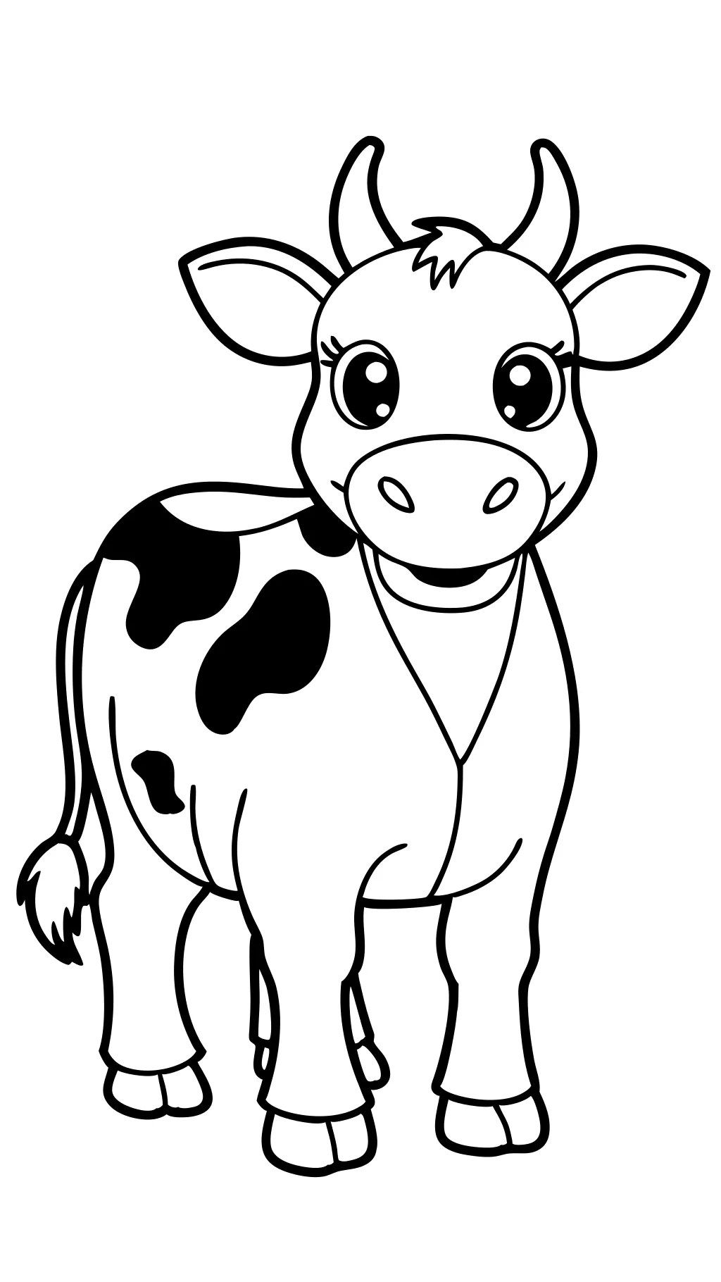 coloriages de vache à imprimer